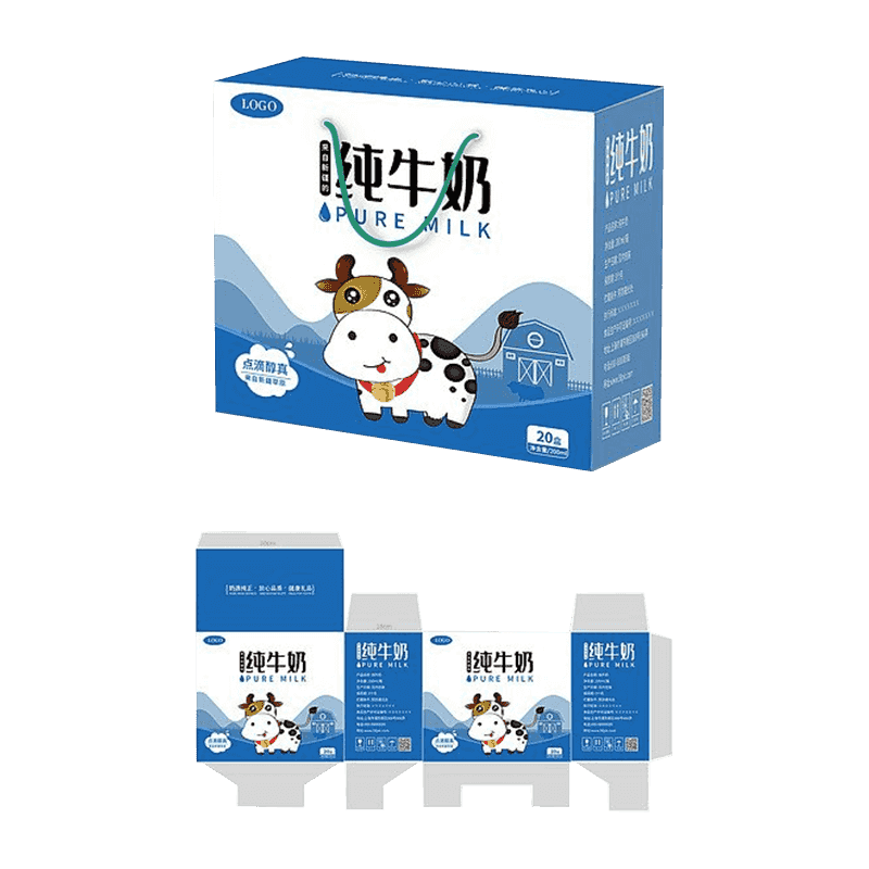 Hộp bao bì sữa sóng