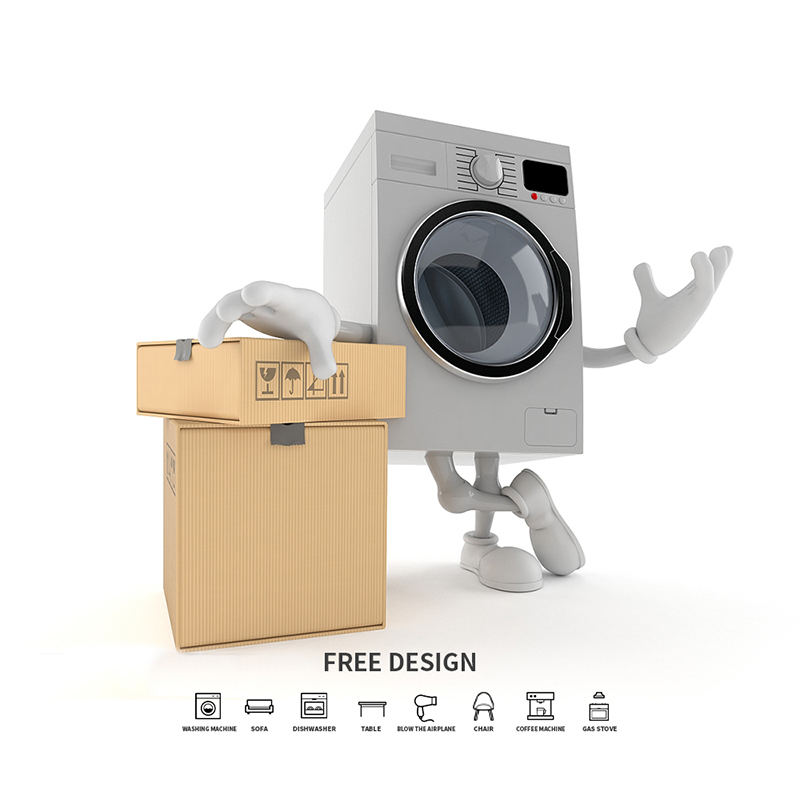 Hộp đóng gói máy giặt sóng