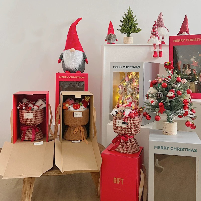 Hộp quà hoa trong suốt theo chủ đề lễ hội